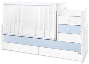 MAXI PLUS NEW БЕБЕШКО ТРАНСФОРМИРАЩО СЕ ЛЕГЛО БЯЛО/BABY BLUE 70/160 СМ