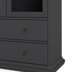 Сива витрина 96x201 cm Paris – Tvilum