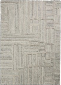 Сиво-бежов ръчно изработен вълнен килим 200x300 cm Elva – Flair Rugs