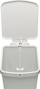 Кош за боклук с педал Brabantia StepUp 1008483, 25 л, Екологични материали, Голям отвор, Светлосив