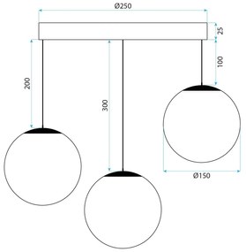 Пендел  APP1815-3CPR BLACK