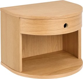 Нощно шкафче от декор от дъб в светло естествен цвят Paron – Actona