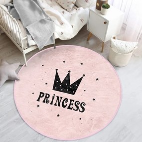 Розов детски килим ø 120 cm Comfort - Mila Home