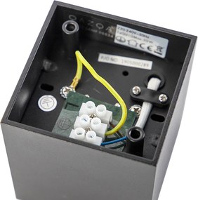 Дизайнерски повърхностно монтиран прожектор черен GU10 50mm - Qubo Honey