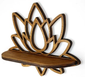 Рафт в естествен цвят 33 см Lotus - Kalune Design