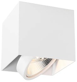 Дизайнерски повърхностно монтиран прожектор бял квадратен GU10 111mm - Box