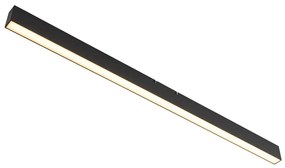 Таванна лампа черна вкл. LED 3-степенно димиране 2700-4000K с DIP превключвател - Keane