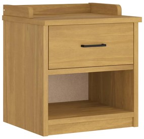 4010446 vidaXL L Пейка за антре SANDNES 45x40x50 cm масивна дървесина бор