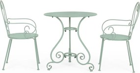 Градински стол метален в цвят мента Etienne – Bizzotto