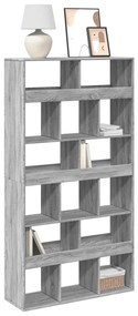 3309380 vidaXL Библиотека, сив сонома, 100x33x187,5 см, инженерно дърво