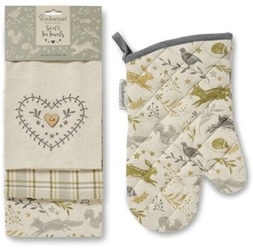 Чаени кърпи и кърпа за съдове в комплект от 4 бр. Woodland – Cooksmart ®