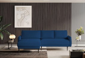 Ъглов диван Солас-син-десен