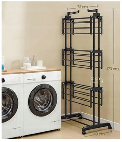 Многостепенна сушилня за дрехи - черна