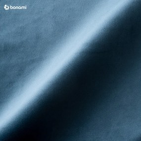 Ъглов диван от синьо кадифе (ляв ъгъл) Magic - Scandic