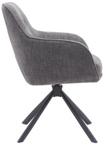 Сиви тапицирани трапезни столове в комплект 2 бр. Avola – Unique Furniture