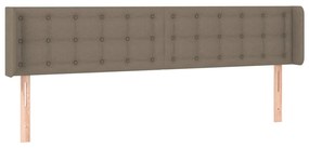 3119228 vidaXL Горна табла за легло, таупе, 203x16x78/88 см, плат