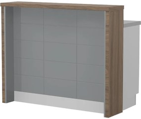 Островна кухненска пейка Hudson-Length: 120 cm.-Gray-Carini Wallnut