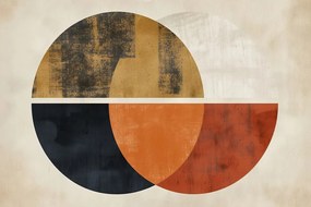 Картина на платно – Japandi модерни кръгове