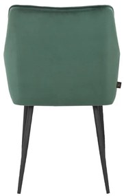 Зелени тапицирани трапезни столове в комплект 2 бр. Elvira – Støraa