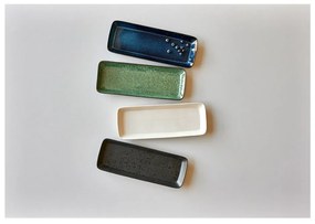 Поднос за сервиране керамична тава 14x38 cm Gastro Dark Blue/Black – Bitz