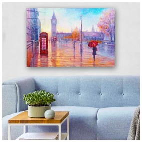 Картина върху стъкло 100x70 cm London - Wallity