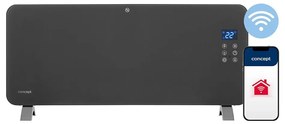 Concept KS4100 -Умен електрически нагревател/конвектор 1000/2000W Wi-Fi IP24 сив