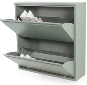 Зелено-сива метална етажерка за обувки Billy - Spinder Design