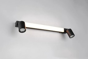 Матово черно LED стенна лампа Enrico – Trio