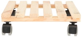 Дървена подвижна подложка за саксии , 29 x 29 cm - Esschert Design