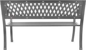 Алуминиева градинска пейка 125 x 53 x 77 см