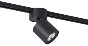 Модерен черен прожектор за 1-фазна релсова система GU10 70mm - Iconic Roto