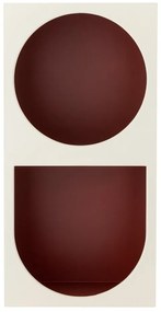 Червена/бяла стенна библиотека 30x60 cm Graphia – Bloomingville