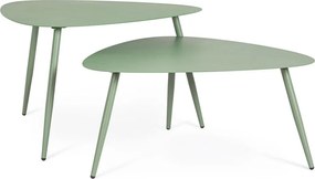 Стоманени градински масички за кафе в комплект 2 бр. 73,5x77,5 cm Yvonne – Bizzotto