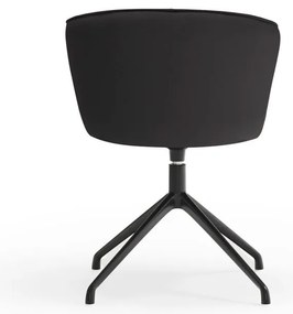 Черни тапицирани трапезни столове в комплект 2 бр. Add – Teulat