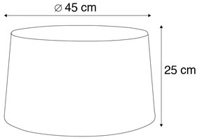 Абажур от лен бял 45 см