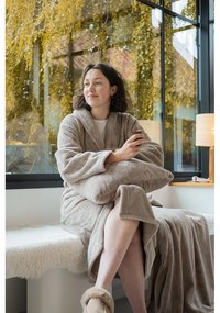 Кафяво-сиво одеяло от микроплюш 150x200 cm Pippa – Tiseco Home Studio