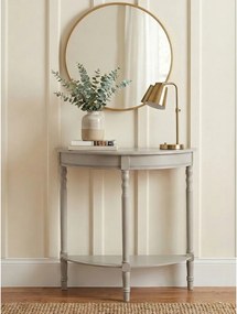 Сива конзолна маса от масивен бор 30x80 cm Heritage – Premier Housewares