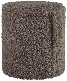 Тъмнокафява табуретка от прежда с примки от букле Teddy – Blomus