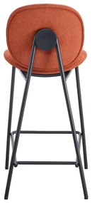 Бар столове в комплект от 2 броя в тухлен цвят (височина на седалката 65 cm) Cori - Marckeric
