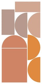 Стикер на стената 120x250 cm Abstract Sunset – Ambiance