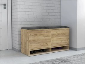 Стелаж за обувки със седалка Craft/ Grey