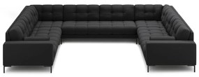 Тъмносив ъглов диван ("U" форма) Bali – Cosmopolitan Design