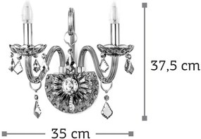 Аплик за стена InLight 43391-2-Tint
