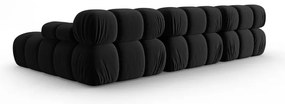 Диван от черно кадифе 285 cm Bellis - Micadoni Home