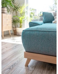 Тюркоаз разтегателен ъглов диван (променлив) Dazzling Daisy – Miuform