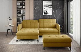 Ъглов диван Lorette-Mustard-Left