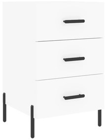 827668 vidaXL Нощно шкафче, черно, 40x40x66 см, инженерно дърво