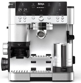 Кафеавтомат 3в1 Ninja Luxe Café Premier ES601, 1650W, 15 bar, 2л, Barista Assist, Безконтактно текстуриране, 4 режима, 3 темп. настройки, Инокс/черен