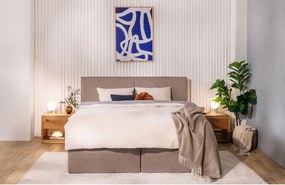 Боксспринг легло в кафяво-сив цвят 160x200 cm Olia Bold – Bonami Selection