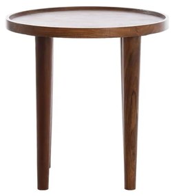 Кръгла странична масичка от масивна акация ø 49 cm Qiano – Light &amp; Living